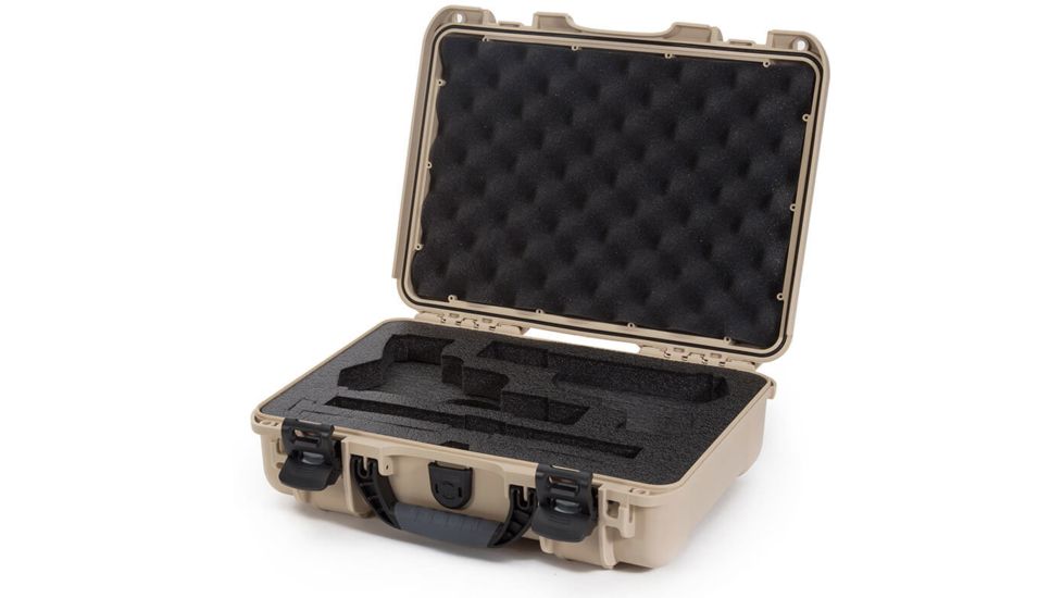 Nanuk 910 2Up Classic Hard Gun Case, 14.3in, Tan, Medium, 910S-080TN-0K0-18008