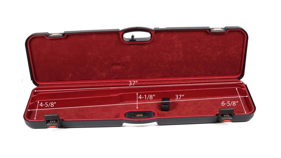 Negrini Combo Case Auto/Pump Shotgun Hard Case, Up to 36in Barrel, Navy/Bordeaux 1603IA-2C/5170