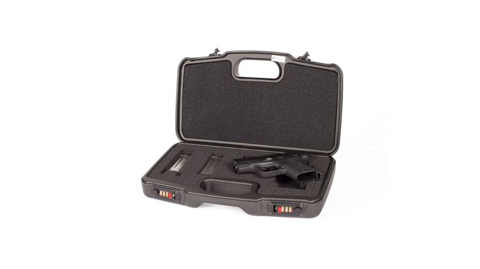 Negrini Compact Tactical Handgun Case, Black/Black, L15.2in x W8.8in x D3.1in 2018TS/4835