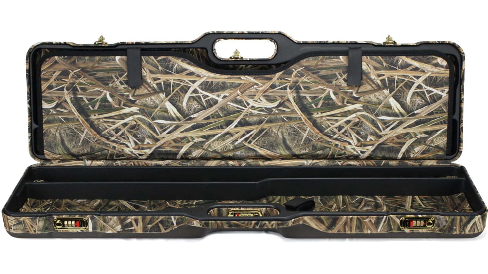 Negrini Duck Ruckus Two Shotgun Travel Case, 37.5in, Mossy Oak Shadow Grass, 1677LXP/6572