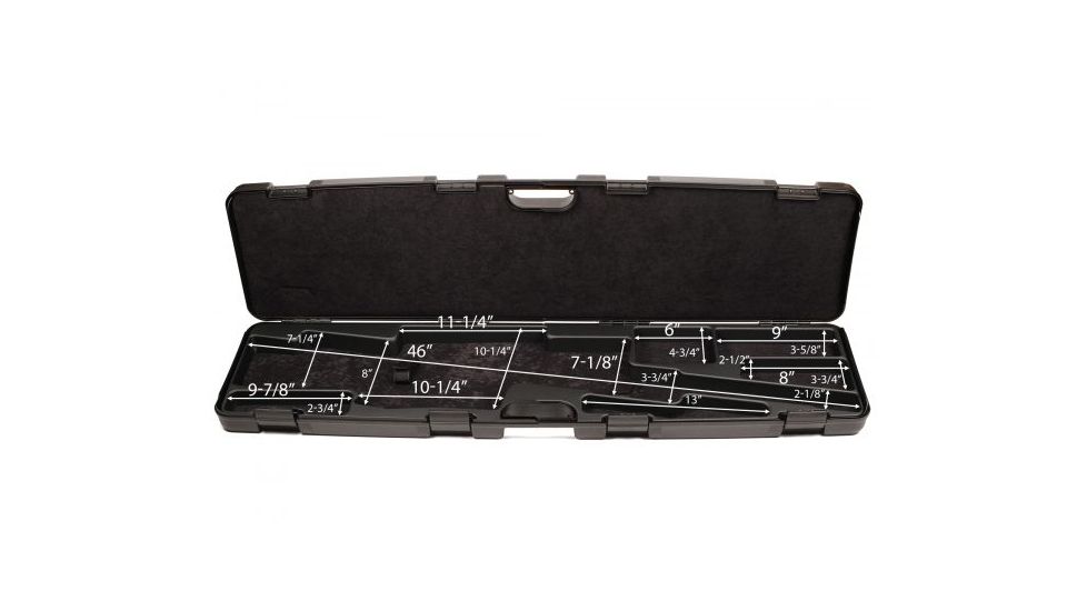 Negrini Hybrid AR-15 Tactical Rifle Case, Black/Black, L47in x W14.25in x D4.25in 1685ISY/5453