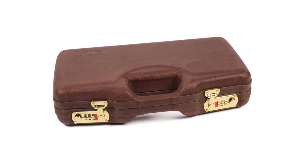 Negrini Leather Model 1911 Handgun Case, Coaba Brown Leather/Navy, 2018SPL/4836