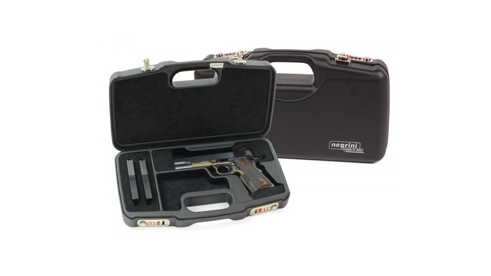 Negrini Model 1911 Handgun Case, Black/Black, L15.2in x W8.8in x D3.1in 2018SR/5126