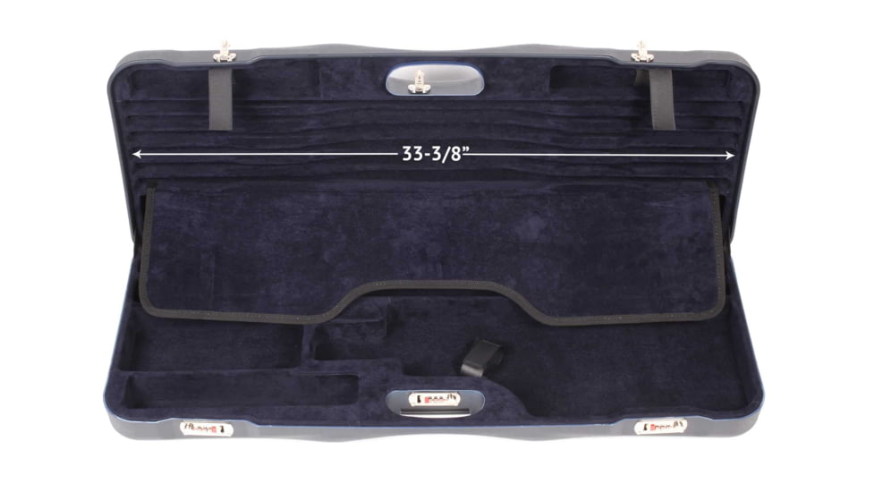 Negrini OU Skeet Two Barrel Shotgun Case + Tube Set, Black/Navy, 1652LR-TUBE/5040