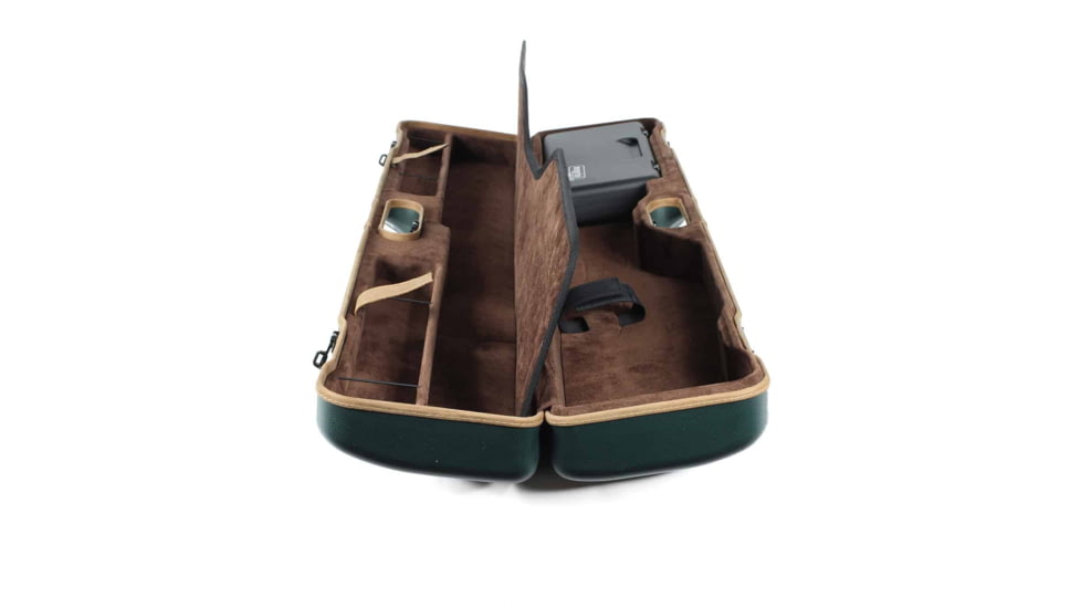 Negrini OU/SxS/Auto/Pump Deluxe UNICASE Luxury Travel Shotgun Case, Green/Brown Interior, 16406LX-UNI/5591