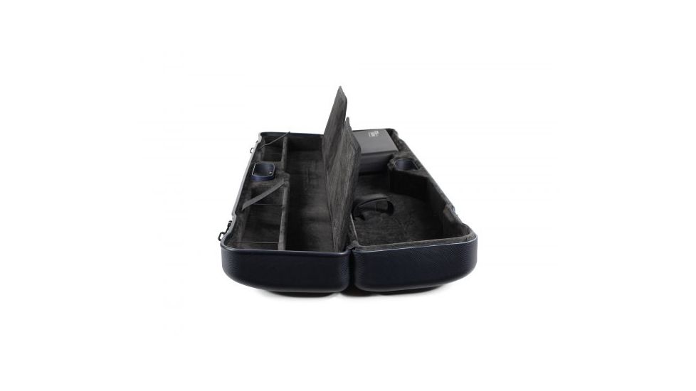 Negrini OU/SxS/Auto/Pump UNICASE Luxury Travel Shotgun Case, Navy Blue/Grey Interior, L37.50in x W7in x D5in 16406LR-UNI/5590