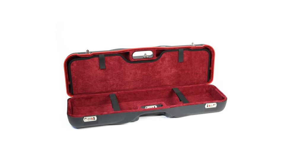 Negrini OU/SxS Shotgun Luggage Case, Black/Red, L35.6in x W10.8in x D5.9in 1646LR-LUG/5290