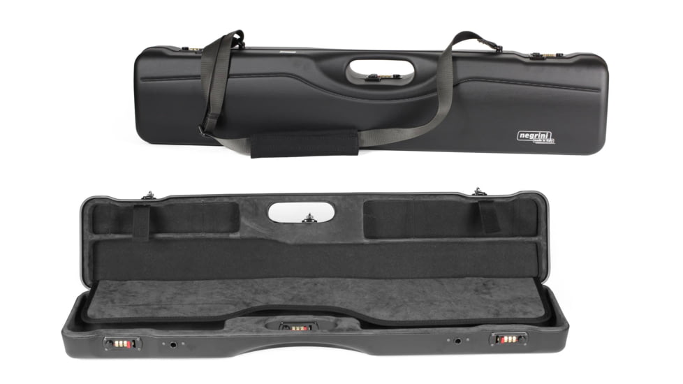 Negrini OU/SXS Ultra-Compact Sporter Shotgun Case, Black/Grey, 16407LR/5664