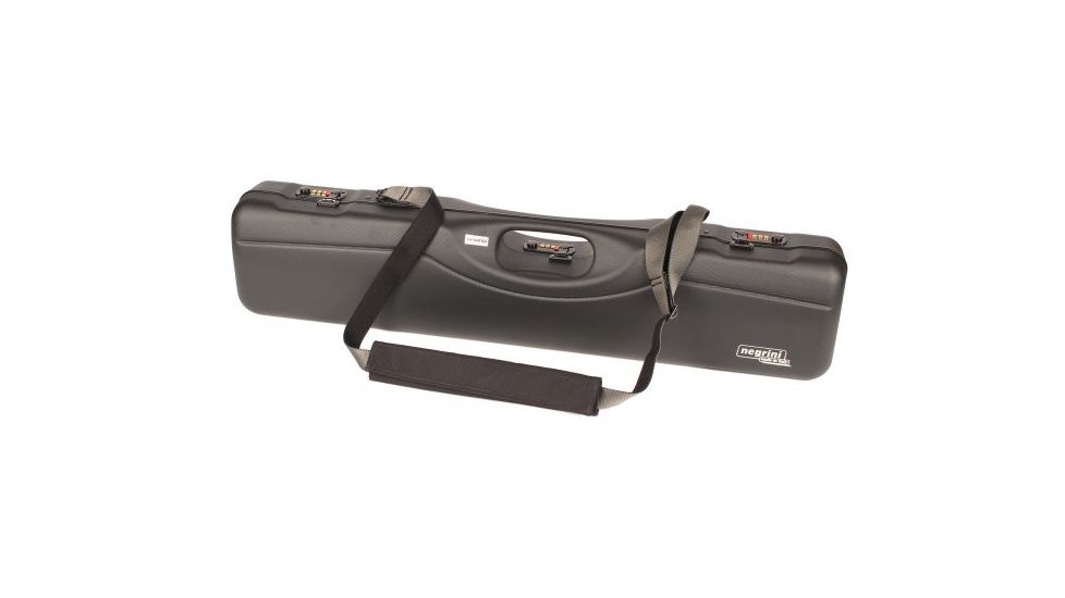 Negrini OU/SxS Uplander Ultra-Compact Hunting Shotgun Case, Black/Blue, L31.89in x W6.89in x D4.72in 16405LR/5541