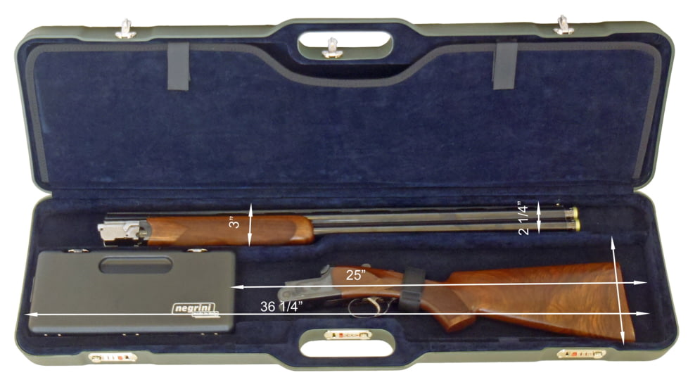 Negrini Transformer 2 Gun Hard Travel Case,37.75x10.6x4.9in,Green 1677TLR/5045