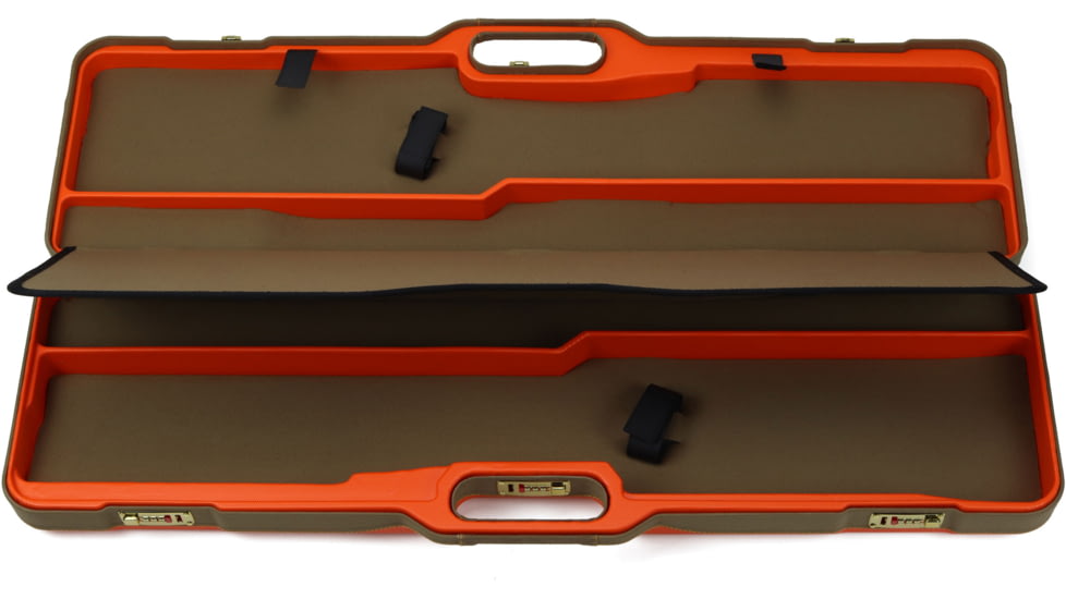 Negrini Wings 2 Semi-Auto Shotgun Travel Case, 37.75x10.6x4.9in, Blaze Orange/Khaki, 819129015280