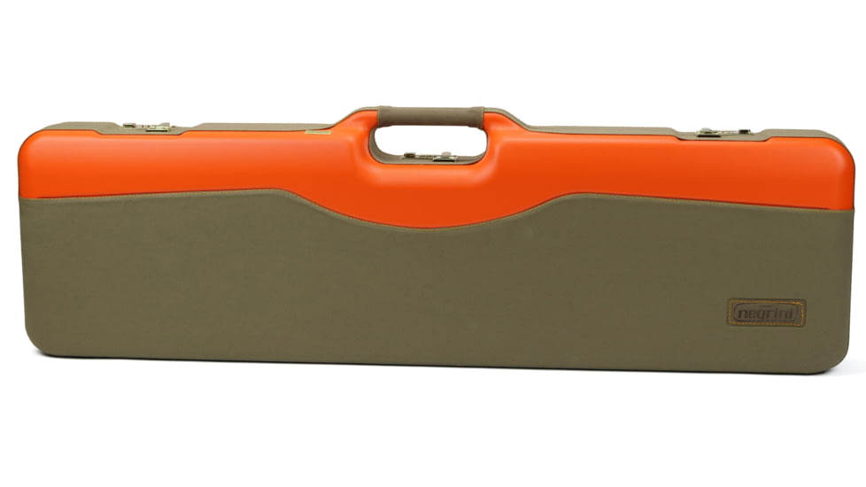 Negrini Wings 2 Semi-Auto Shotgun Travel Case, 37.75x10.6x4.9in, Blaze Orange/Khaki, 819129015280