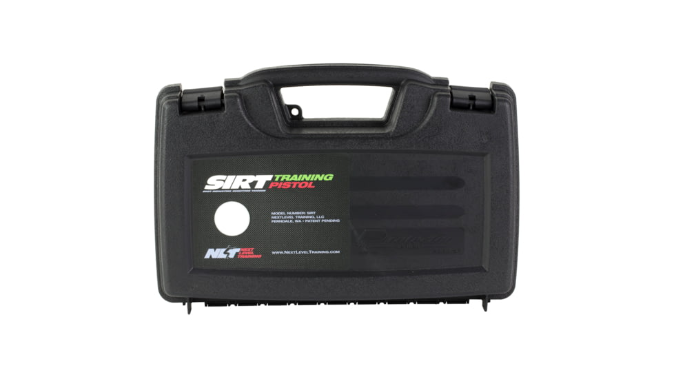 NextLevel Training Pistol Case, Holds 1 NLT SIRT Training Pistol, Plastic, Matte Finish, Black