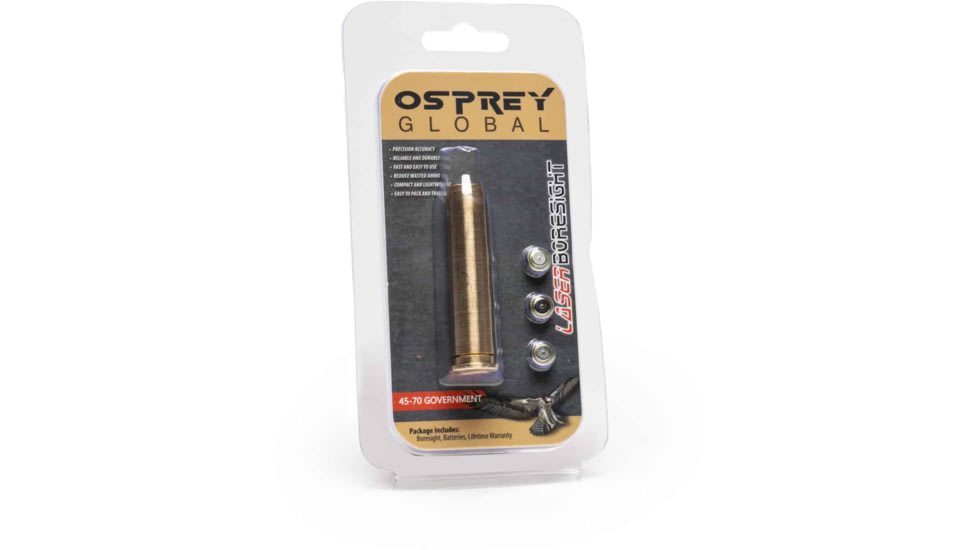 Osprey Global .45-70 Government Laser Bore Sight, Brass, 45-70 Boresight