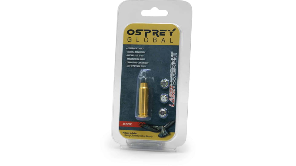 Osprey Global Laser Bore Sight, 38 Special, Brass, 38 Special BS