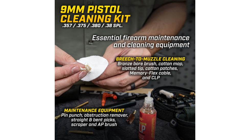 Otis Technology 9MM Pistol &amp; Rifle - Cleaning Kit, FG-645-9
