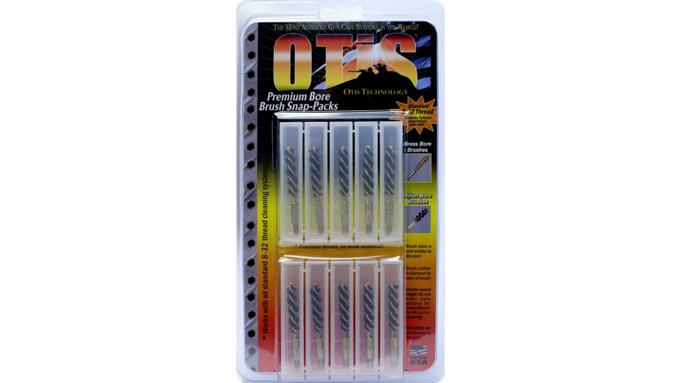 Otis Technology 6MM/.243 Caliber Nylon Bore Brushes - 10 Pack, Combo, FG-325-BP-N
