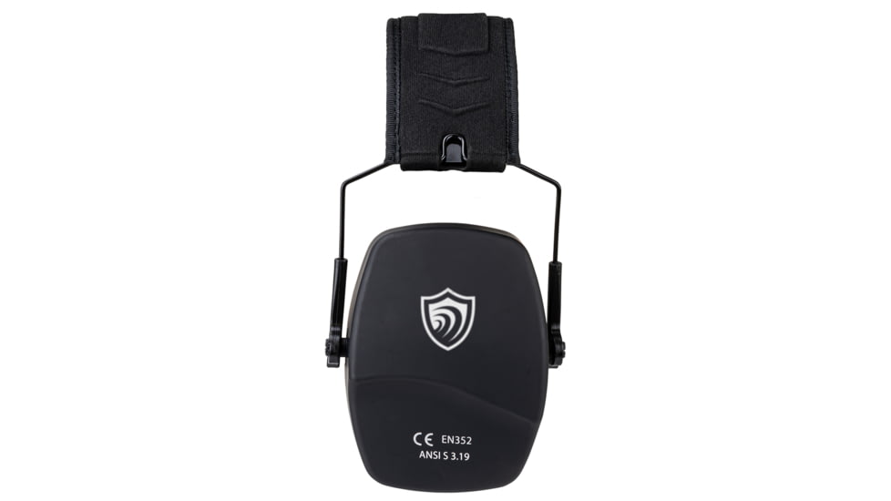 Otis Technology EarShield Ranger Passive Earmuffs, 26dB, Black, 26dB NRR, FG-ES26P-BK