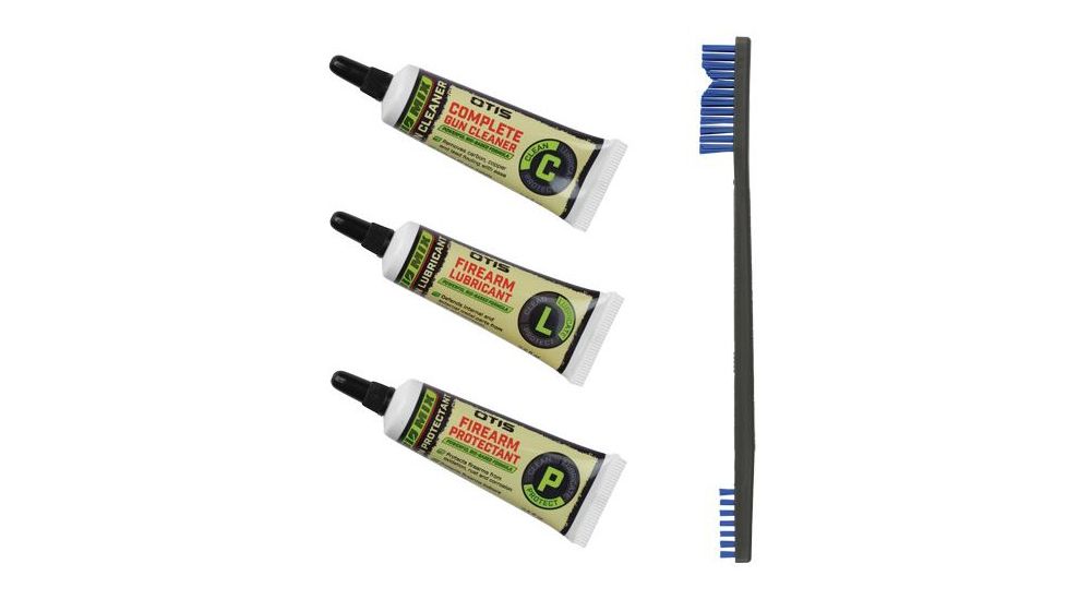 Otis Technology Firearm 0.5 oz Tubes Lubrianct, Protectant and Cleaner Sample Pack, White, Small FG-GLP-BLU