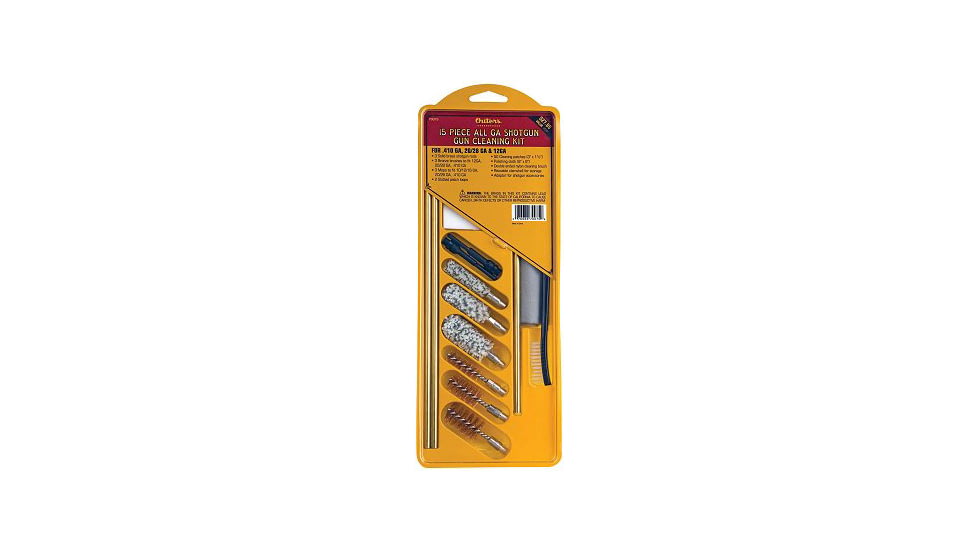 Outers 15-pc All Gauge Shotgun Cleaning Kit