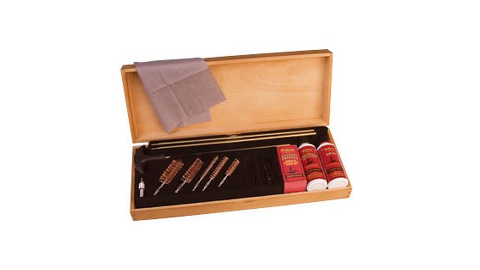 OUTERS Universal 15pc Gun Cleaning Kit in Wooden Case 96231