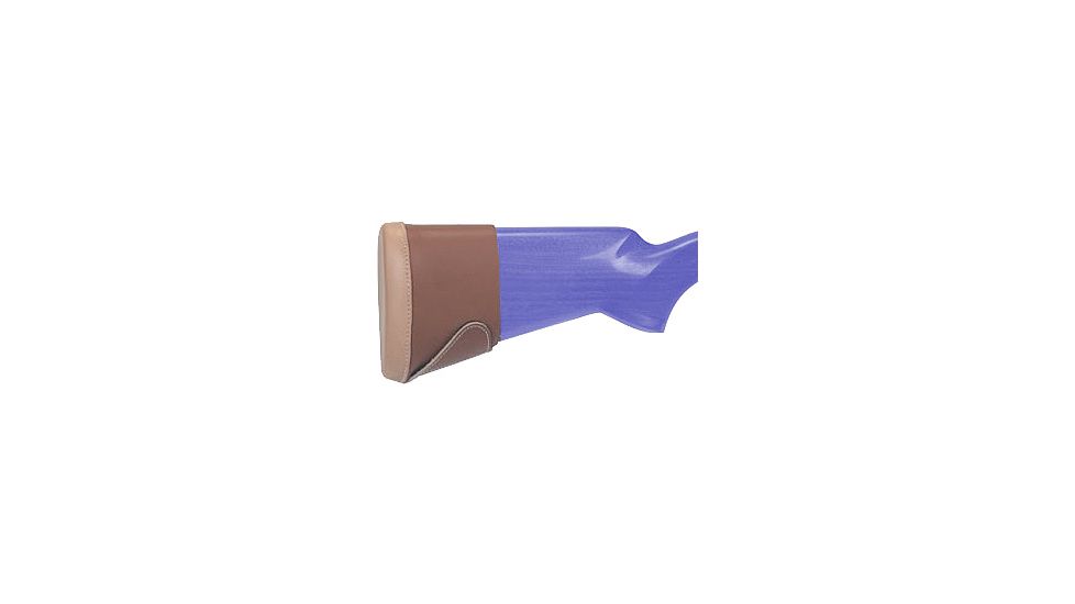 Pachmayr Classic Leather Slip-On Pad, Brown, Medium - 04512