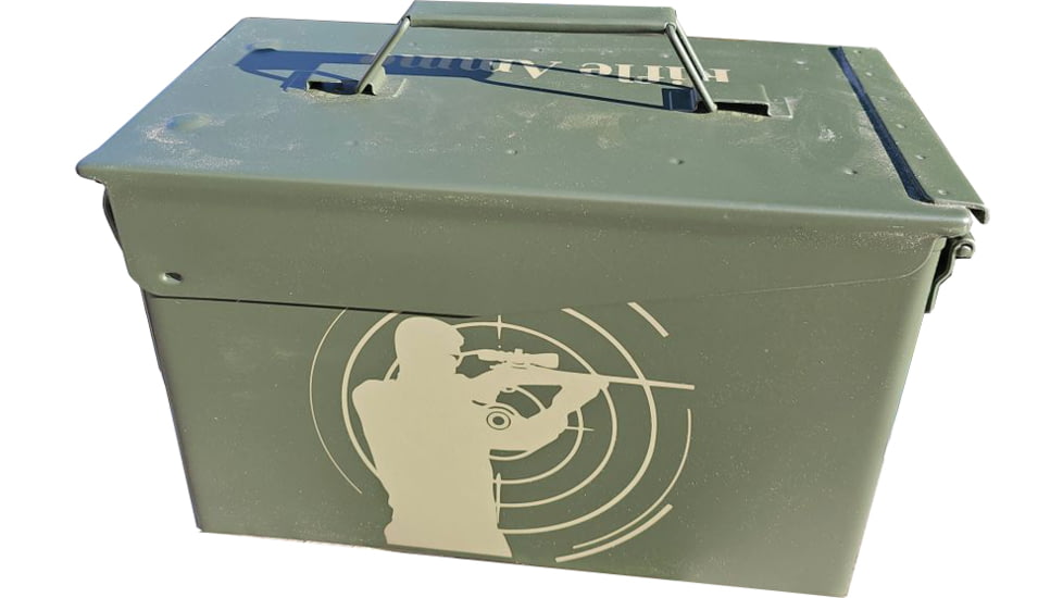 Paladin Rifle Ammo Can, Green Metal, PE-AMMOCR-2038
