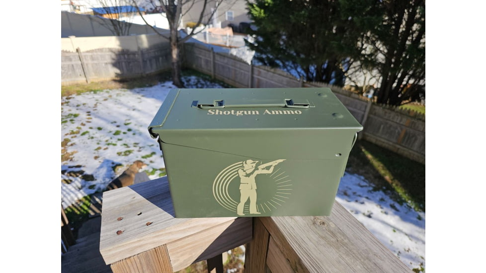 Paladin Shot Gun Ammo Can, Green Metal, PE-AMMOCSH-2039