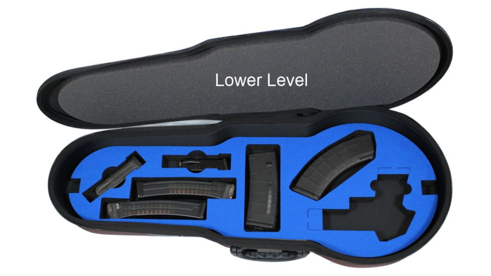 Peak Case Tactical Violin Rifle/Pistol Case - Multi-Level, 34in, Black, PeakUtility1