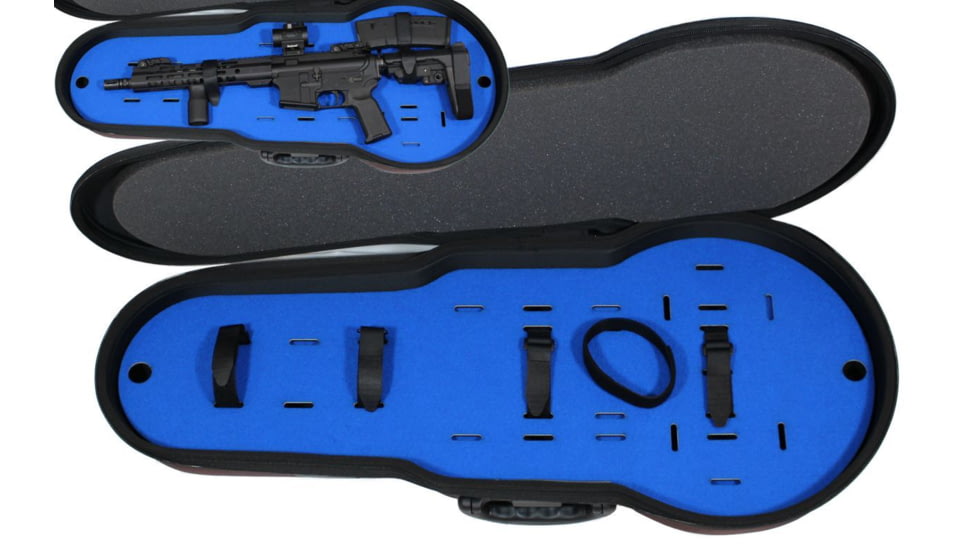 Peak Case Tactical Violin Rifle/Pistol Case - Multi-Level, 34in, Black, PeakUtility1