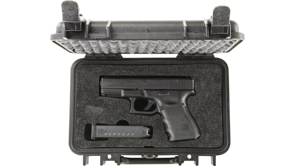 Pelican 1170 Pistol Case With Custom Foam With Custom Foam, Watertight, Black, 1170-005-110