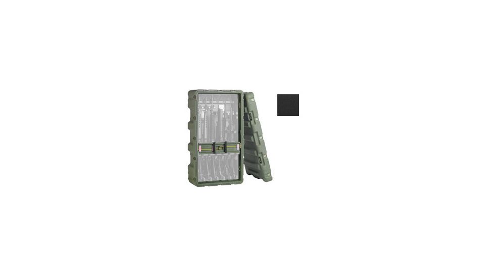 Pelican M4/M16 6-Pack Rifle Case,45.4x24x18.5in,Black 472M4M166032