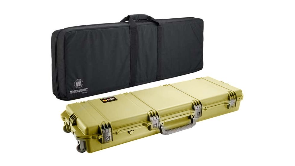 Pelican Storm Cases IM3200 Case, Coyote Tan w/Black Soft-Sided Bag 472PWCDW3200COYBLK