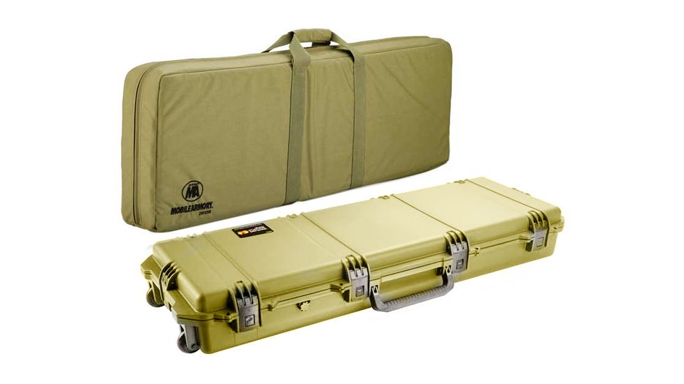 Pelican Storm Cases IM3200 Case, Coyote Tan w/Coyote Tan Soft-Sided Bag 472PWCDW3200COYCOY