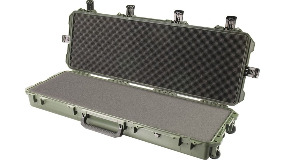 Pelican Storm Cases iM3200 Dry Box w/Wheels, 44x14x6in Interior, Olive, Solid Foam iM3200-30001