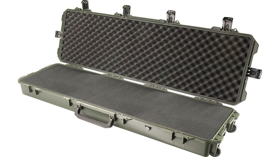 Pelican Storm Cases iM3300 Hard Gun Case w/Wheels and Foam, Olive, iM3300-30001