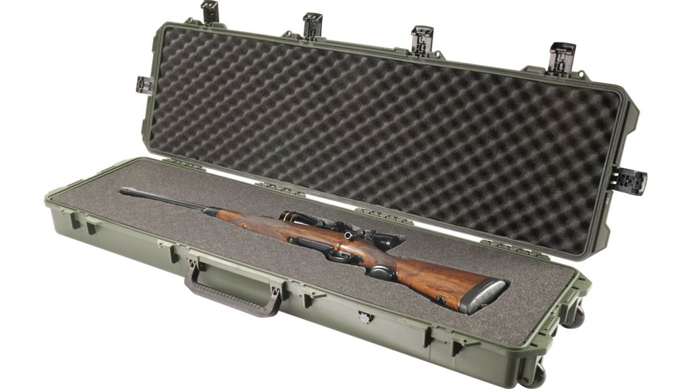Pelican Storm Cases iM3300 Hard Gun Case w/Wheels and Foam, Olive, iM3300-30001