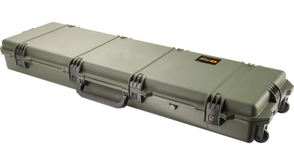 Pelican Storm Cases Model IM 3300 ProGear Rifle Case Lockable With In-Line Wheels OD Green