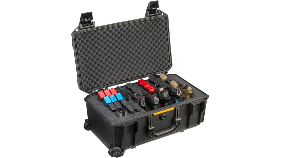 Pelican V525PF5 Vault 5-Pistol Range Case, Black, V525, VCV525-0060-BLK