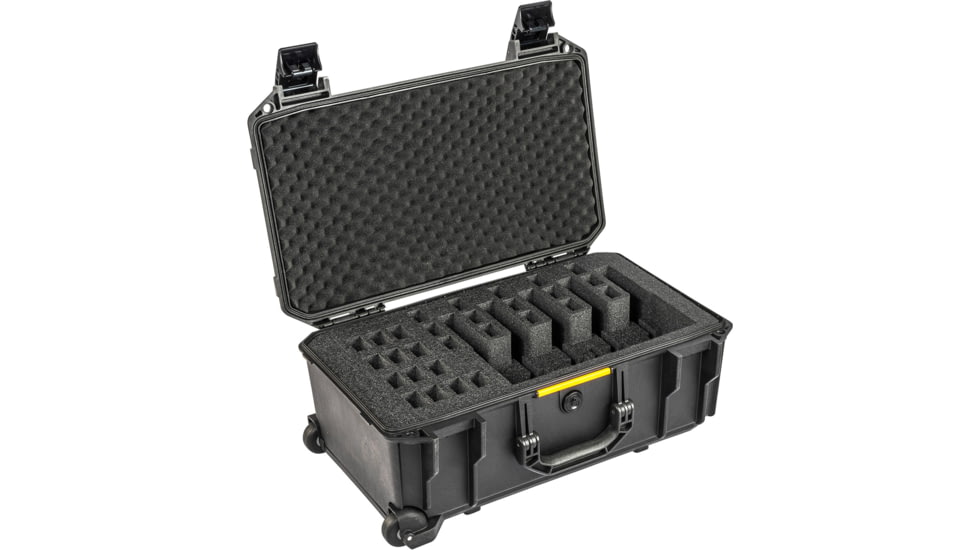 Pelican V525PF5 Vault 5-Pistol Range Case, Black, V525, VCV525-0060-BLK