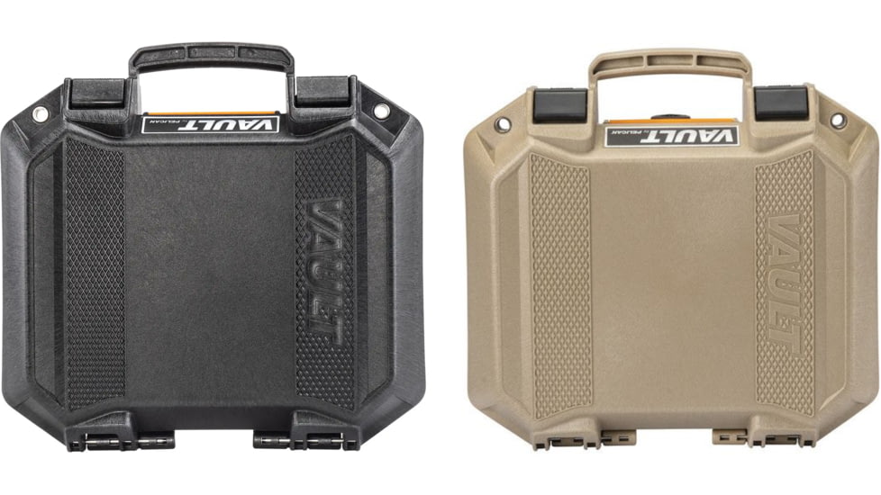 Pelican VAULT V100 Small Pistol Case, 12.28in, Black, Tan