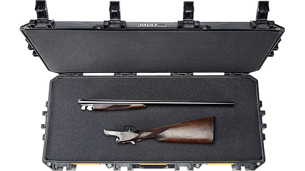 Pelican VAULT V700 Case, Takedown Firearms, 36.5x14.5x6 inch Internal, 39.61x17.65x6.65 inch External Dimension, Black, VCV700-0000-BLK
