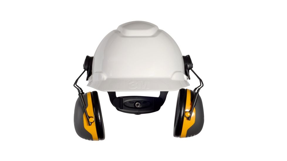 Peltor Cap-Mount Earmuffs, Black/Yellow, 10 EA/Case, One Size Fits Most XA007707897