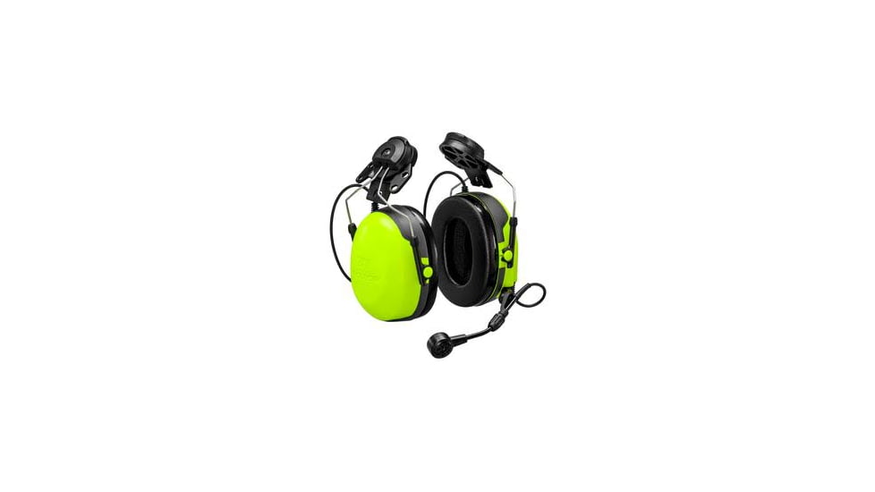 PELTOR CH-3 Headset w/Ptt Hard Hat Attached, Black/Yellow, MT74H52P3E-111