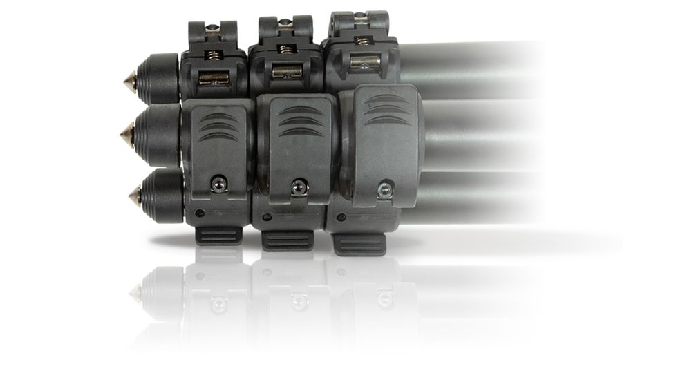 Predator Tactics DeadEye Rifle Tripod System, Matte Black/Red Aluminum Finish, 97499