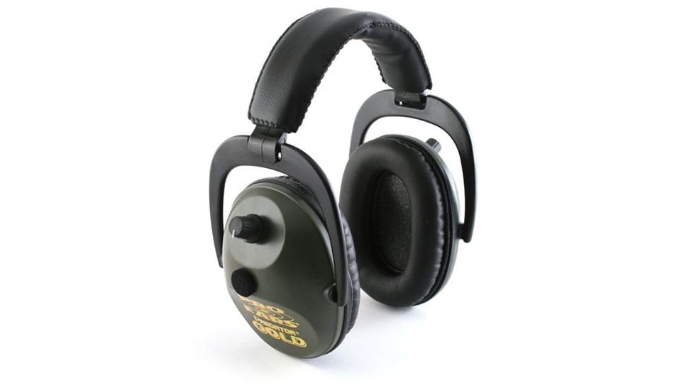 Pro-Ears Pro Tekt Plus Gold Electronic Earmuffs, Black