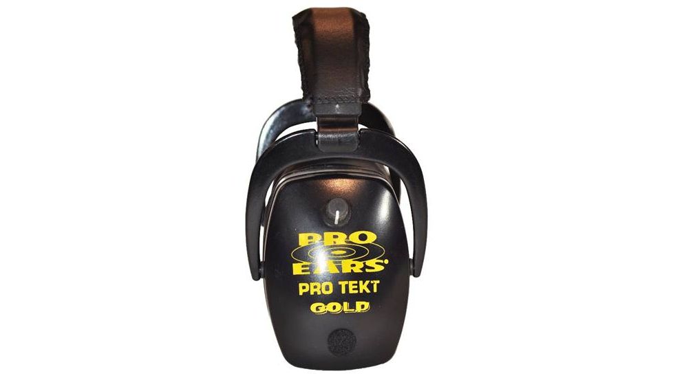 Pro-Ears Pro Tekt Slim Gold Electronic Earmuffs, Black
