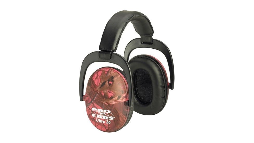 Pro-Ears Ultra Passive 26 Shooting Hearing Protection Headsets - Pink RealTree Camo