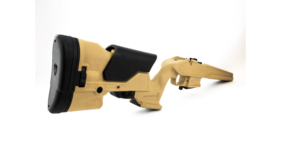Pro Mag Archangel 700 Precision Remington 700 Rifle Stock, Aluminum Pillar Bedding W/ Magazine, Polymer, Desert Tan, 10 Round AA700A-DT-10RD