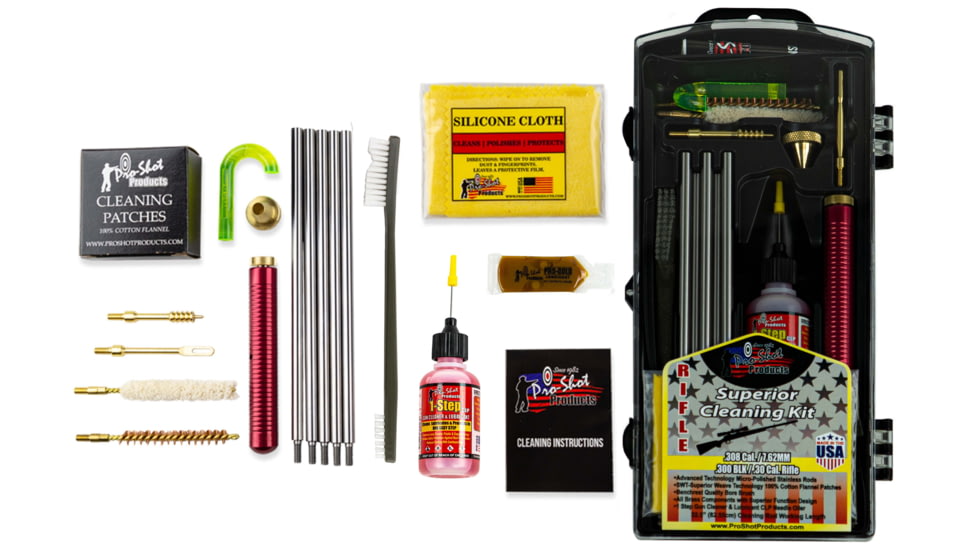 Pro-Shot Rifle Classic Box Gun Cleaning Kit, .30 Cal/7.62mm, Stainless Steel, R30KIT